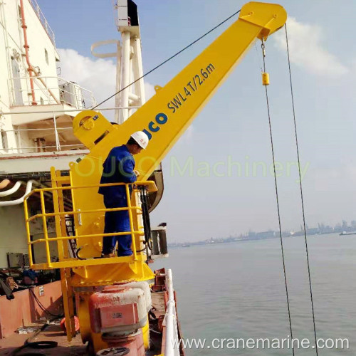 4T2.6M Heavy Duty Lifting Marine Crane